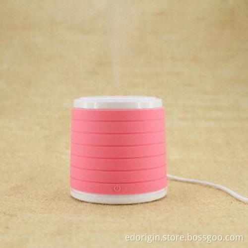 Mini Ultrasonic Wave Humidifier with LED Light, Eco-silicone Surface